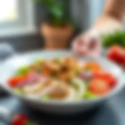 Healthy meal for arm sliming