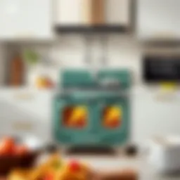 Elegant Kumtel glass stove in a modern kitchen setting