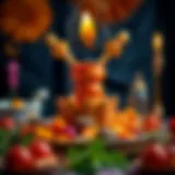 Symbolic representation of sacrifice during Kurban Bayramı