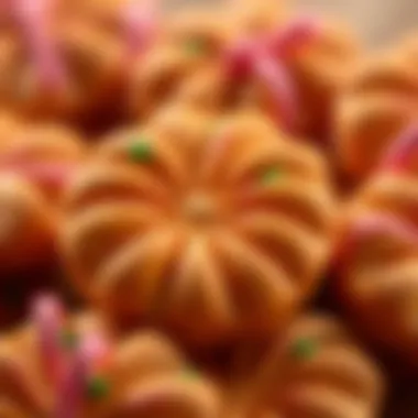 Texture and Color of Lotus Biscuits A close-up of Lotus biscuits showcasing their unique texture and color
