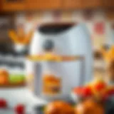 A sleek mini fryer showcasing its modern design
