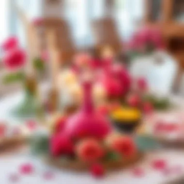 Elegant Mother's Day Celebration Table An elegant table set for a Mother's Day celebration with candles and decor