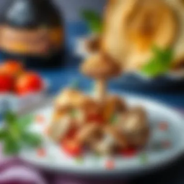 A beautifully styled dish featuring mushrooms as the main ingredient