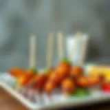 Creative presentation of finger potatoes