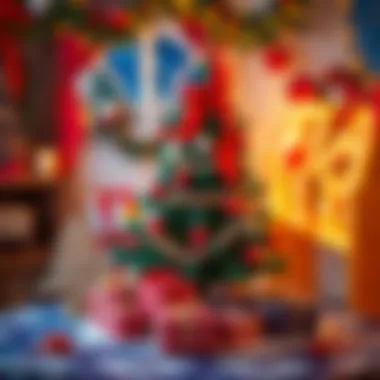 Thoughtful Gift Arrangement Around the New Year Tree Thoughtful arrangement of gifts around a New Year tree