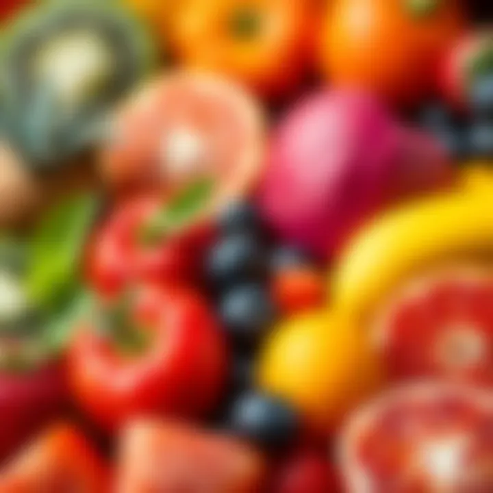 Vitamin-Rich Fruits for Throat Health An assortment of fresh fruits rich in vitamins.