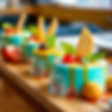 Delicious Desserts with Modern Presentation Delicious desserts showcasing modern presentation techniques