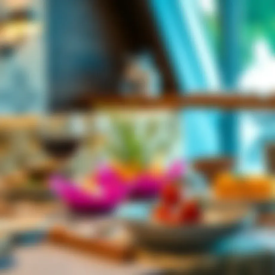 Elegant table setting for iftar at Oba Restaurant