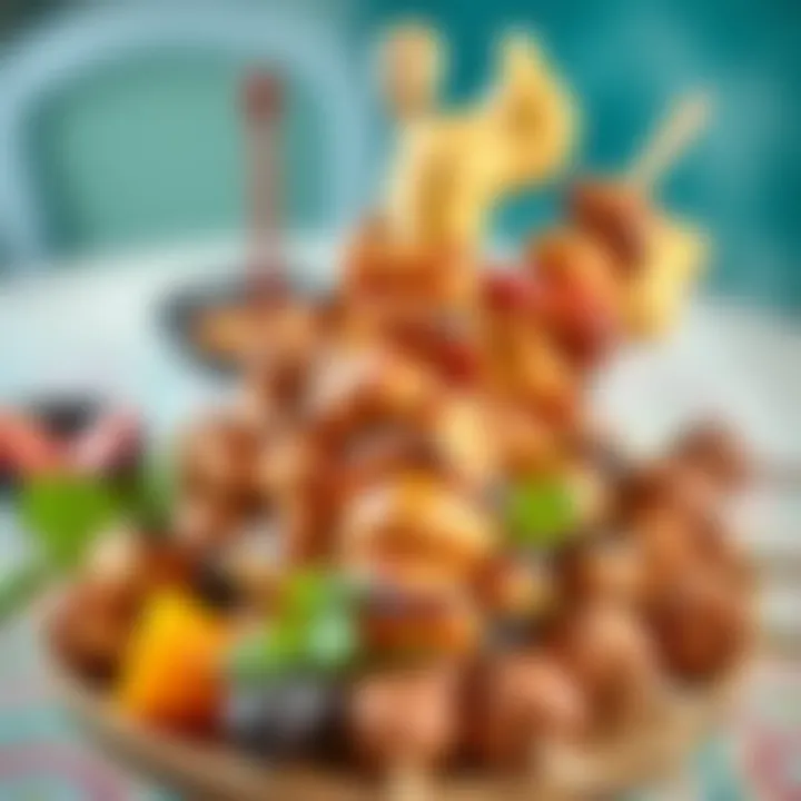 Culinary Heritage: Traditional Ottoman Kebabs An array of traditional Ottoman kebabs beautifully presented on a platter
