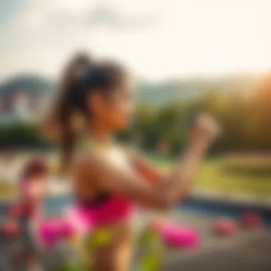 Engaging in Outdoor Fitness Activities Person exercising outdoors, emphasizing physical activity for weight loss