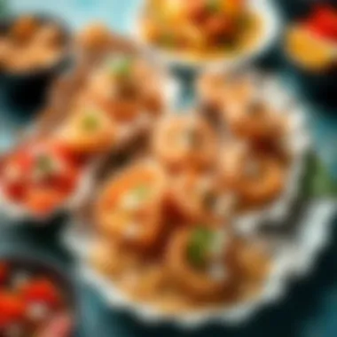 Diverse Culinary Creations with Oyster Pearls A variety of dishes incorporating oyster pearls