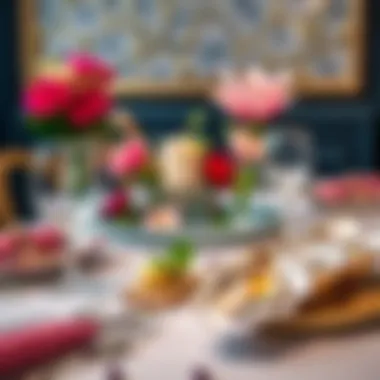 Sophisticated Table Arrangement Featuring Oyster Pearls Elegant table setting showcasing oyster pearls