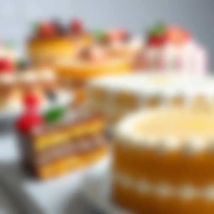 A Showcase of Unique Recipes A selection of unique cake recipes displayed beautifully