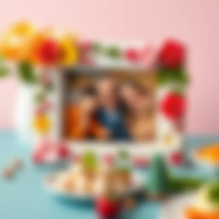 Personalized Photo Frame for Mother's Day A personalized photo frame showcasing cherished family memories for Mother's Day.