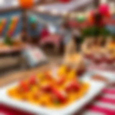 A festive scene of Peynirli Tepsi Poğaçası served at a gathering, inviting for sharing and enjoyment.