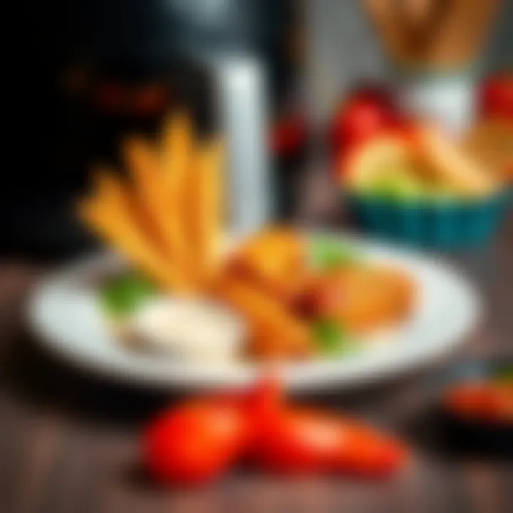 Gourmet Healthy Dish Cooked with Airfryer Delicious healthy meal prepared with Philips Airfryer