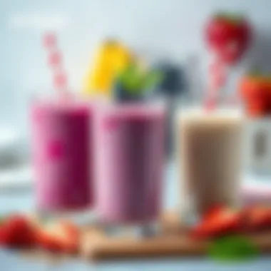 Smoothies made with protein powdered milk