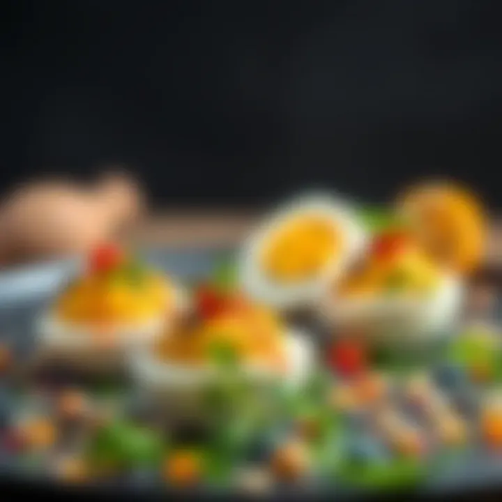 Innovative Recipes Featuring Quail Eggs Creative quail egg recipes displayed artistically