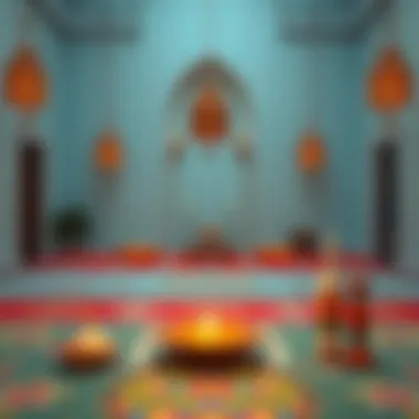 Prayer Space for Ramadan Reflection A serene prayer space for Ramadan
