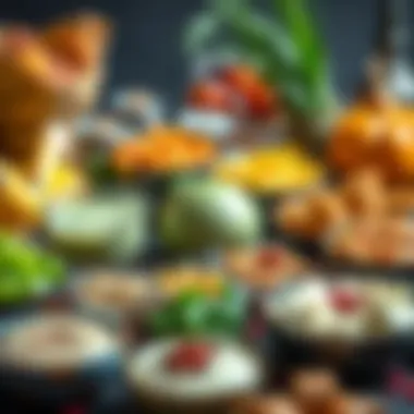 Diverse Food Selection of Ramazan Kolisi An assortment of food items included in the Ramazan Kolisi package