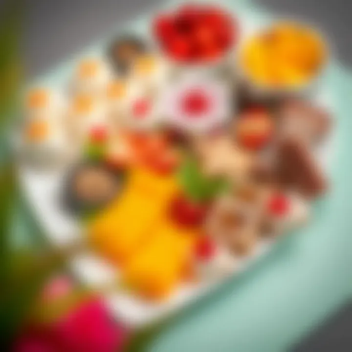 Dessert Platter for Ramadan A beautifully arranged platter of desserts for Ramadan