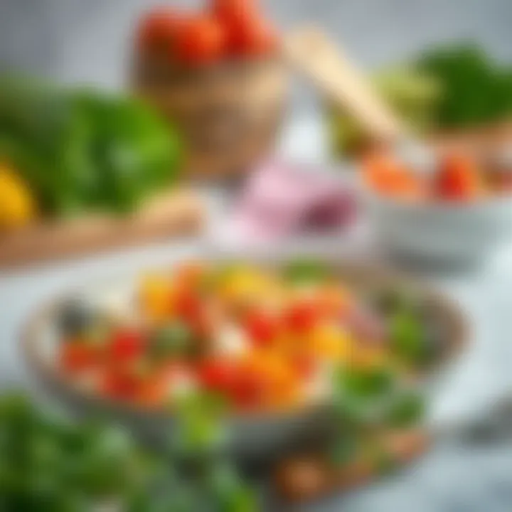 Healthy Ramadan Salad Preparation A healthy salad prepared for Ramadan meals