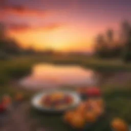 A serene dawn landscape symbolizing the tranquility of sahur