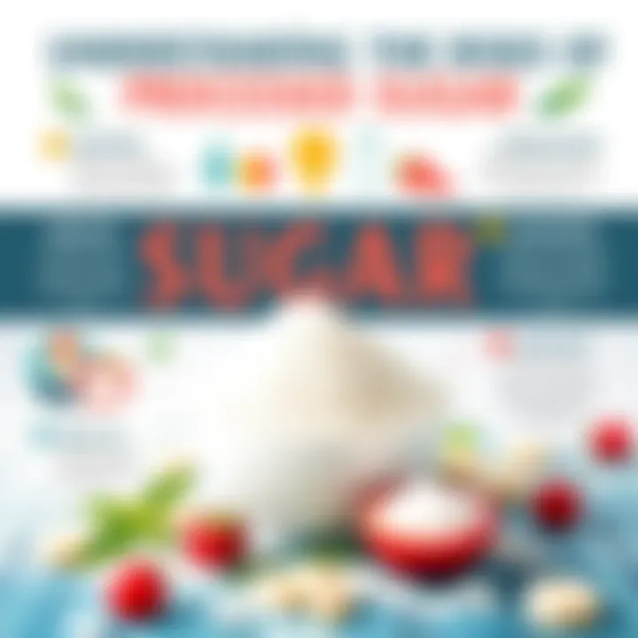 Infographic showcasing the risks associated with processed sugar consumption