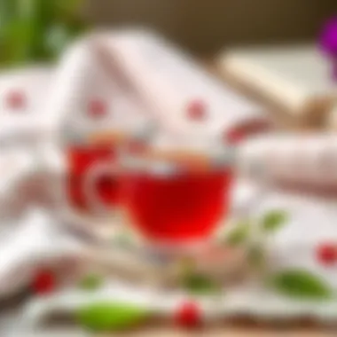 Relaxing Moment with Herbal Tea A serene setting showcasing the enjoyment of herbal tea