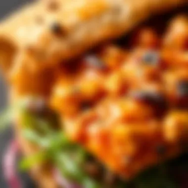 Textures of Sos Döner A close-up of the unique textures in sos döner