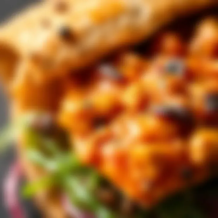 Textures of Sos Döner A close-up of the unique textures in sos döner