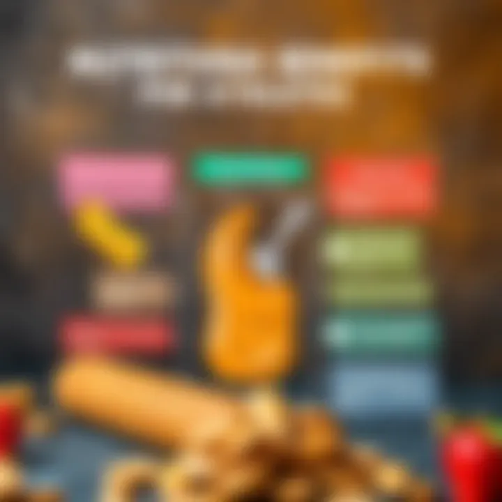 Nutritional breakdown chart highlighting the benefits of peanut butter for athletes