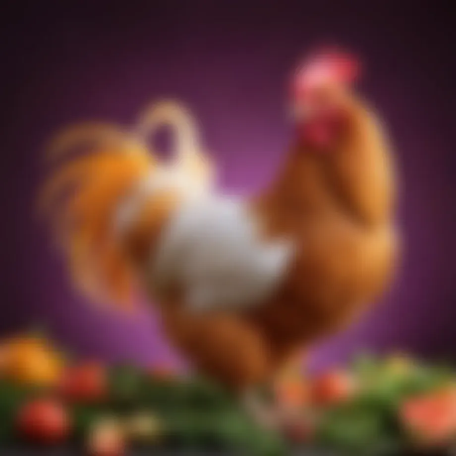Diverse breeds of chickens showcasing unique characteristics