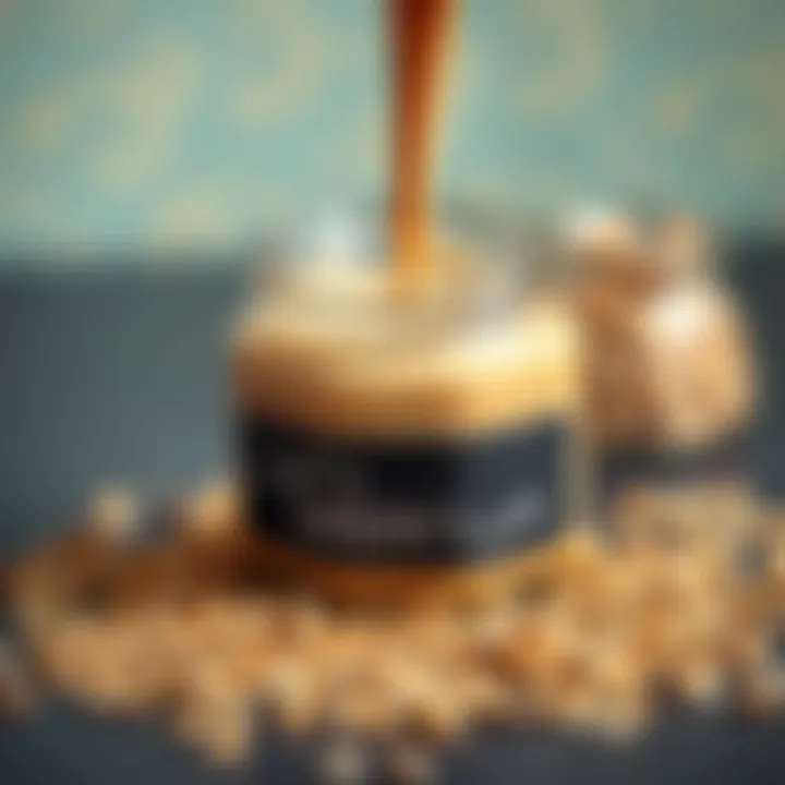 Ingredients and Composition of Tahini Close-up of tahini jar with sesame seeds scattered around