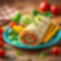 A vibrant display of tantuni with fresh ingredients