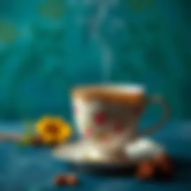 Moments of Connection in a Cup A close-up of a tea cup with steam rising