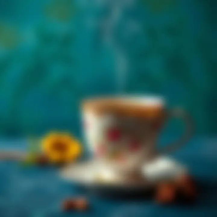 Moments of Connection in a Cup A close-up of a tea cup with steam rising