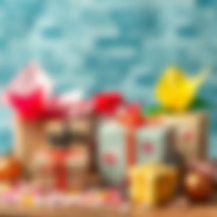 Thoughtful Gift Ideas for Mother's Day A selection of thoughtful gifts wrapped in colorful paper for Mother's Day