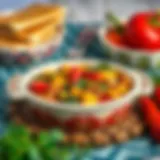 Traditional Turkish casserole dish with vegetables