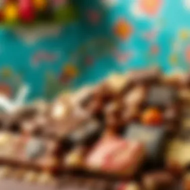 A rich assortment of Ülker chocolates arranged artfully