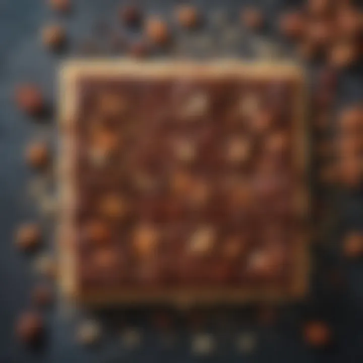 Rich, fudgy brownie with a sprinkle of nuts