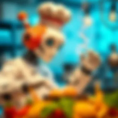 Innovation in Culinary Technology Innovative robotic chef in action