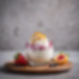 A rich and creamy texture of homemade yogurt