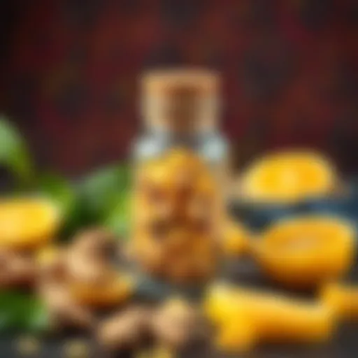 Dried ginger and lemon combination